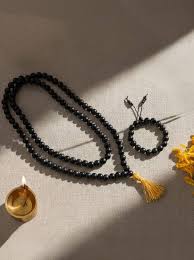 Karungali Mala + Bracelet Combo
