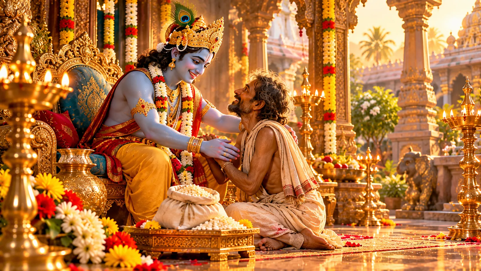 కుచేలుడు మరియు శ్రీకృష్ణుడు – నిజమైన స్నేహానికి ఉదాహరణ
