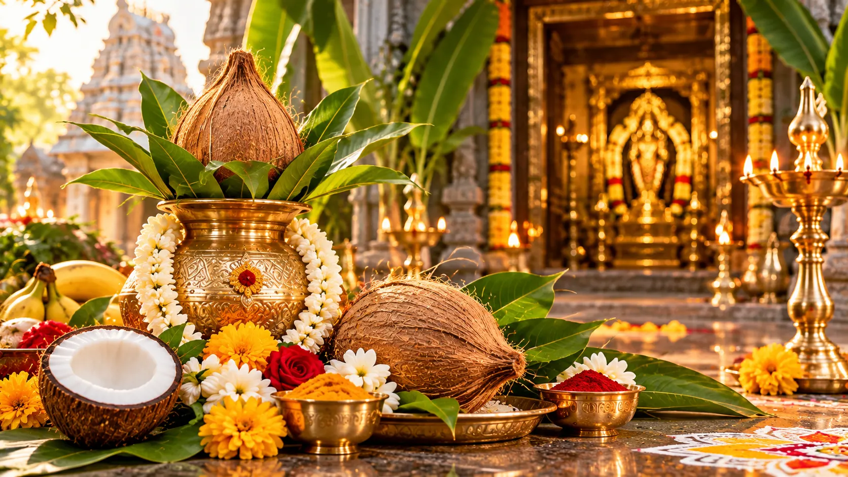 కొబ్బరి ఆకులు మరియు కొబ్బరికాయకు సంప్రదాయాల్లో ఉన్న స్థానం